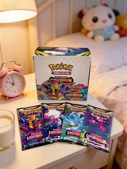 Pokemon Lost Origin TCG Battle Ready Booster Box Rare Giratina VSTAR & Aerodactyl VSTAR Holo Foil Cards Collectible Trading Card Game Anime Periphery – Perfect Holiday Gift, Party Favor & Back-To-School Supply For Kids & TCG Collectors