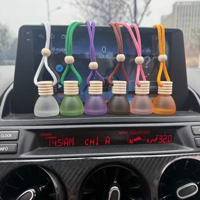 Little Kaizi *Matte Triangle Shape *Scented Car Air Freshener - Long-Lasting Car Diffuser - Lasts 60+ Days-Fresh Woody Fruity Type, 30% Air Freshener Concentration