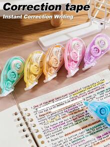 Correction Tape 3/6/12 PCS, For Smooth Error Covering, School Exams & Office Documents, Suitable For School And Office Household Items Back To School - Sets - View 8