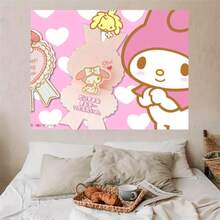 1 tấm tranh treo tường hình nhân vật hoạt hình dễ thương, phong cách đáng yêu, hình trái tim, thích hợp trang trí phòng ngủ, phòng ký túc xá sinh viên. Chất liệu nhung mềm mại, tinh tế, thích hợp làm quà tặng lễ hội. - Nhiều màu - Xem 1