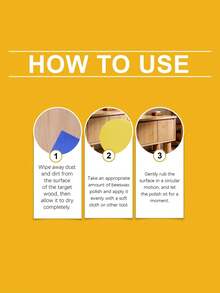 Beeswax Polish, Furniture & Flooring Scratch Repair, Renewal & Shine Maintenance Care - 100g - View 7