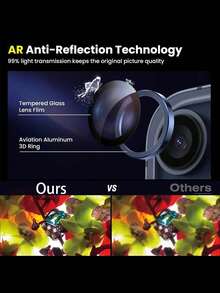 适用于 15 Pro/ 15 Pro Max/17/17 Pro/17 Pro Max/17 Air 的摄像头镜头保护膜，9H 钢化玻璃摄像头镜头盖屏幕保护膜，金属单环设计，适用于 6.7 英寸 15 Pro Max 和 6.1 英寸 15 Pro - 藏蓝色 - 查看 2