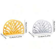 1 pieza Portavasos ovalado o triangular de oro o plata, adecuado para uso en el hogar, bar y restaurante - Dorado - Ver 10