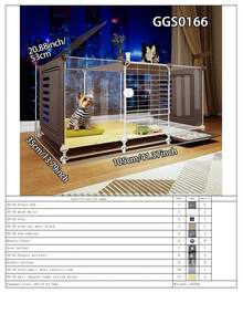 易于安装的幼犬笼，带托盘，小型犬笼带猫砂盆，室内家用 - 彩色 - 查看 13