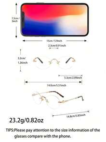 Fashionable Oval Small Frame , Retro Personalized All-Match, Street Style Eyewear, Daily Wear, Business & Casual Gift, College Style, Back To School, Leopard & Tortoiseshell Print - A - View 5