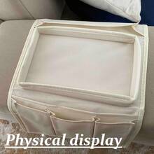 2pcs/1pc High Quality Sofa Armrest Storage Bag, Multifunctional Foldable Sofa Armrest Storage Box, Suitable For Remote Control, Cup, Book, Magazine, Beverage, Phone, Common Tool Storage, Ideal For Living Room Home Decor, Valentine's Day Gift, Valentine's Day Decor, Easter (The Image Is A Rendering Effect, And May Differ Slightly From The Actual Product) - Multicolor - View 7