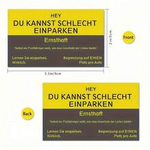 50pcs Funny Fake Parking Tickets - Creative Sarcastic Parking Violation Cards, Prank Warning Notes For Bad Parkers, Novelty Stationery Gift & Car Accessory - 50 Items - View 2