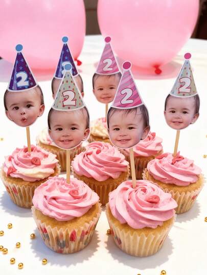 ท็อปเปอร์เค้กหรือคัพเค้กรูปหมวกแบบกำหนดเอง, ของตกแต่งรูปภาพใบหน้าแบบกำหนดเอง, สติกเกอร์แบบกำหนดเองและการพิมพ์ภาพถ่าย | หลายรูปทรง | ของชำร่วยงานปาร์ตี้, ป้ายของขวัญ นักตกแต่งคัพเค้กและของตกแต่งงานปาร์ตี้ภาพถ่ายส่วนบุคคล, อุปกรณ์สำหรับงานเลี้ยงวันเกิดแรกของทารก เหมาะสำหรับวันวาเลนไทน์, วันแม่, วันเด็ก, วันพ่อ