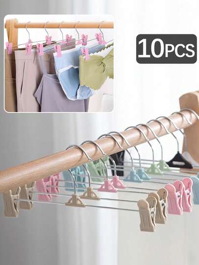 15/10-Pack Premium Pants Hangers With Clips, Space-Saving & Non-Slip, Ideal For Organizing Jeans, Skirts, And Slacks In Your Closet, Finish, Wide Swing-Free Clips, Heavy-Duty Wardrobe Accessory For Maximized Closet Space, Crisp Sturdy Design, Quick-Access Garment Display, Neat And Tidy Wardrobe Makeover Designed To Fit Standard Rails, Compatible With Various Closet Systems, Anti-Slip Grip, Organized Stacking, Color-Neutral Finish, Easy Installation, Visually Appealing Presentation, Premium Construction, Reliable Performance, Clutter-Reducing Solution