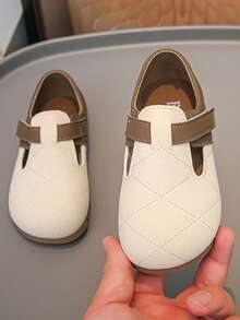 儿童平底休闲鞋，提升孩子的自信心，舒适呵护双脚 - 卡其色 - 查看 3