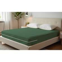 Double Gel Knit Mattress Cover With Zipper - 綠色 - 查看 13
