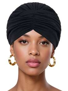 1pc Women's Chemo Hats Bandana Turban Women's Chemo Turban Headwear Beanie Hat Cap For Women Cancer Patients Hair Loss. - Multicolor - View 7