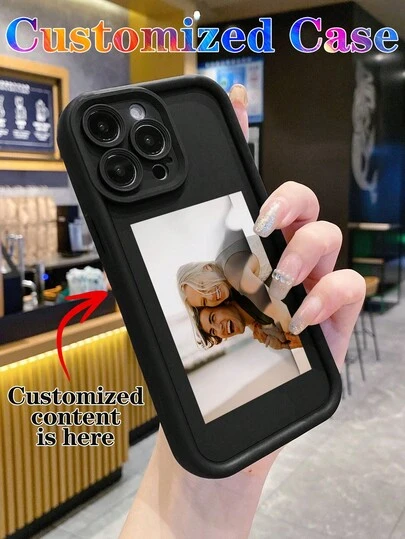 1pc Customizable Soft & Fashionable Transparent Phone Case With Various Personalized Life Scenery, Suitable For Family, Baby, Friends On Compatible With IPhone 11/12/13/14/15/16 Pro Max, A55/A54/A53/A14, S25/S24/S23