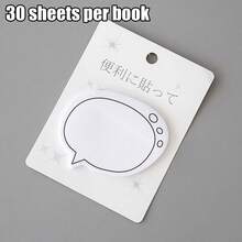 30 szt./opakowanie minimalistycznych japońskich bloczków z serii Dialogue Box, urocze, świeże notatki, artykuły szkolne, artykuły papiernicze - Wielokolorowe - Zobacz 8
