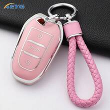Ốp bảo vệ chìa khóa xe hơi bằng TPU cho Peugeot 308 408 508 2008 3008 4008 5008, C4 C4L C6 C3-XR Picasso DS3 DS4 DS5 - Peugeot B - Xem 8
