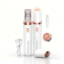 Conduroma女士电动脱毛器 – 二合一面部脱毛器，配备双光环刀片和LED灯，小巧便携，可用于全身脱毛 - 升級款 - 查看 14