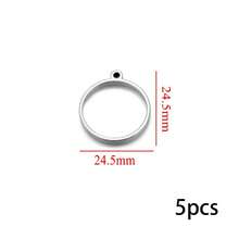 1/5件 304不锈钢PVD镀金心形方形UV树脂硅胶模具耳环底座吊坠连接器珠宝制作 - 彩色 - 查看 44