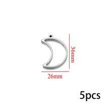 1/5件 304不锈钢PVD镀金心形方形UV树脂硅胶模具耳环底座吊坠连接器珠宝制作 - 彩色 - 查看 43