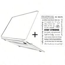 Case + DIY Stickers Crystal Clear Laptop Case With Sticker Set Compatible With Macbook Air13(M2) A2681(2022) Scratch-Resistant And Durable, Waterproof Stickers Are Reusable. - Stay Strong - View 1