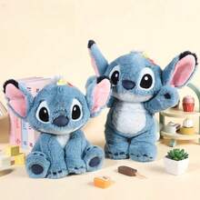 Disney Stitch Basic Sitting And Standing Plush Toy, 19cm/25cm High-Quality Plush Pillow, Soft And Comfortable Plush Toy, Cute Sofa Bed Decoration, Official Stitch Plush Toy - Cute Plush Toy, Bag Charm | Authentic Plush Toy, Playful Stitch Plush Toy - Perfect For Lilo & Stitch Themed Rooms Or Parties, Valentine'S Day Gift, Soft Plush Toy, Huggable Plush Toy, Cartoon Plush Toy Pillow, Photo Prop For Girls, Birthday And Valentine'S Day Gift For Children And Girlfriends, Suitable For Various Events - Multicolor - View 1