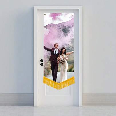 1pc Customizable Hanging Tapestry Banner, Add Your Favorite Image To Create Your Own Party Flag, Universal Polyester Hanging Banner, Suitable For Home Decor, Design Your Own Event Decoration, Christmas Decoration, Decorative, Reusable, Multipurpose, Adhesive, Fashionable, High Quality, Cute, Retro, Soft, Comfortable, Customizable, Personalized, Children, Office, Tea Room, School, Home, Essential For Weddings, Warm Atmosphere, Home & Living, Customizable Banners And Pennants