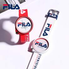 Đồng hồ FILA Quartz dành cho nam, kiểu dáng thể thao cổ điển với các khối màu phối hợp và logo lớn, dây đeo silicon màu trắng, đồng hồ đeo tay phù hợp cho phong cách đường phố và sử dụng hàng ngày. - Một cỡ - Xem 7