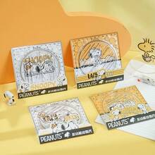 1pc Snoopy Multifunctional Drawing Ruler, Student Drawing Specialized Ruler Set, Back To School Stationery, Valentine's Day/New Year Gift - Multicolor - View 1