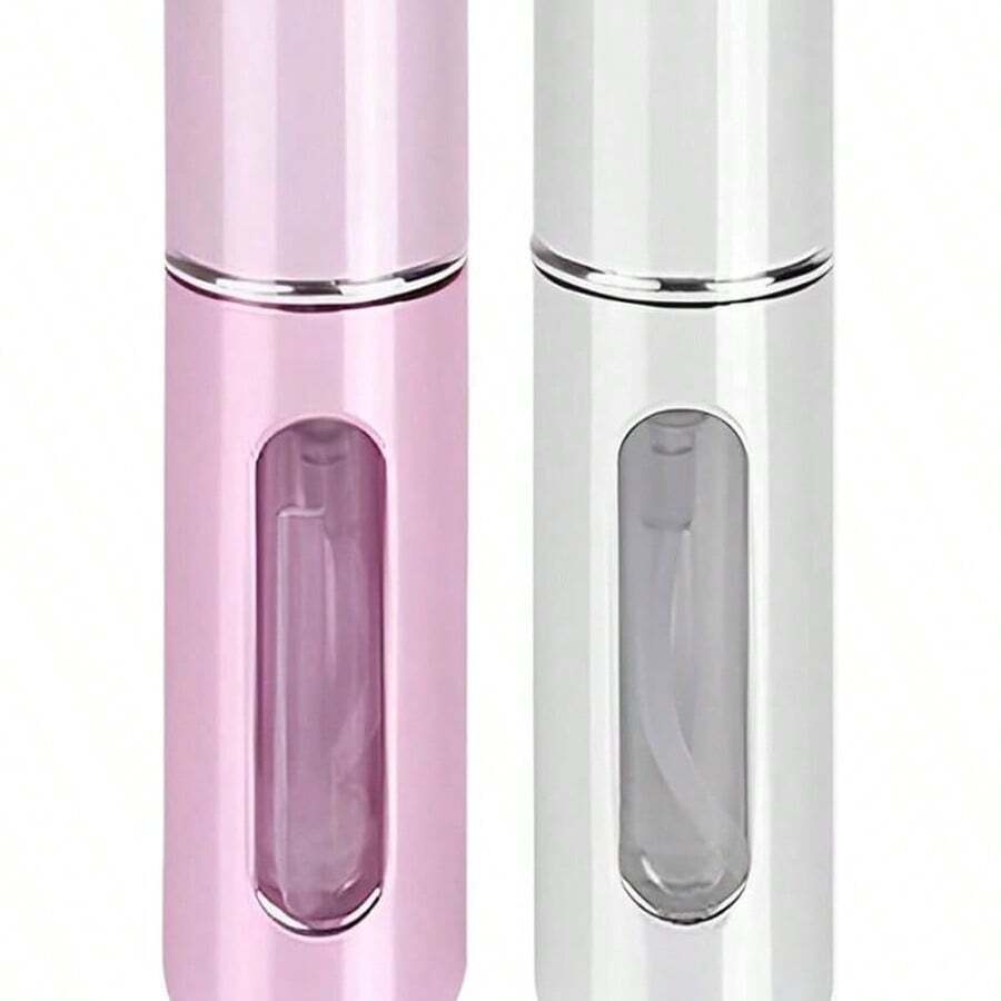 Travel Perfume Atomizer Set - Refillable Mini Spray Bottles, Portable Scent Pump Case (2-Pack) - Variety Pack Of 2 - View 1