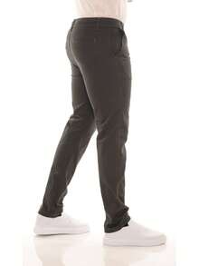 Men's Premium Twill Pants With Welt Pocket And Lycra - Màu xám đen - Xem 2