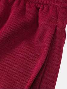 10-Piece Sports Quick Drying, Men's Sports Shorts Set, Colorful Multi Piece Shorts, Casual Knitted Fabric, Suitable For Gym, Hiking, Running, Basketball, Beach, Outdoor Activities, Sports - With Pockets - Màu Đỏ Sâu - Xem 6