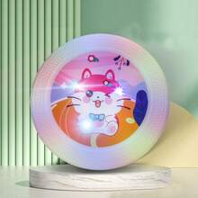 Platillo volador Led para exteriores, juguete de silicona a para niños, entrenamiento OVNI, juego interactivo para padres e hijos, platillo volador para perros y mascotas QWW2 - D - Ver 12