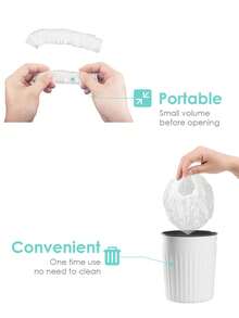 200/100/50pcs Disposable Waterproof Reusable Shower Cap, Suitable For Salons, Spas And Other Occasions To Protect Hair, Thick & Elastic Shower Cap, Easy To Carry - Basic model - View 5