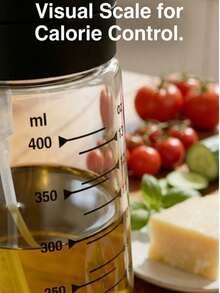 Glass Oil Sprayer Bottle With Measurement Scale, Suitable For Air Fryer And Grilling, Healthy And Precise Oil Control, High-Pressure Nano-Level Mist, Leak-Proof Material - Multicolor - View 3