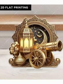 7,8-calowa akrylowa latarnia ramadanowa z podstawą, wielofunkcyjna dekoracja biurka w stylu boho, idealny prezent na Eid, Dzień Matki lub parapetówkę - Wielokolorowe - Zobacz 15