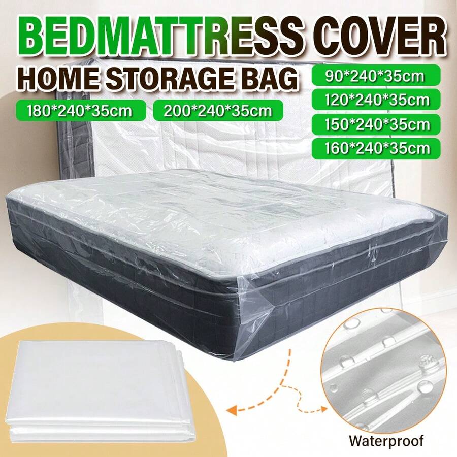 Plastic Mattress Bag, Moving Protection Cover, Mattress Storage Bag, Outdoor Travel Dust-Proof Waterproof Mattress Protector