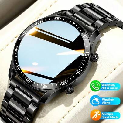 2025 Latest Fashion Tech Design Smart Watch, Multiple Strap Options, 1.50" Silicone Strap Full Touch Screen Outdoor Sports Smartwatch For Men And Women, Wireless Call, Call Reminder/Reject, Message Notification, Pedometer, Wireless Music, Multiple Sports Modes, Suitable As Birthday, Holiday, Graduation, Halloween Gift For Couples, Elders, Friends, Classmates