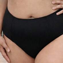 Biquini manga nula  elegante    Rosa 3d  Apliques  Assimétrico    Férias  Praia  viagem - Preto - Visão 3