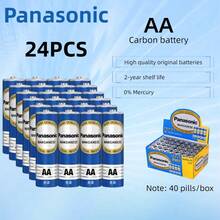 Pin cacbonic dung lượng cao Panasonic 1.5V AA/AAA, pin cacbonic mạnh mẽ, chống cháy nổ, thích hợp cho các thiết bị công suất thấp như báo thức, máy tính, đồng hồ, điều khiển từ xa, đồ chơi, chuột máy tính, v.v. - AA (Panasonic) - Xem 12