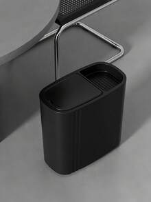 Slim Trash Can Large Capacity Trash Bin With Pop-Up Lid For Garbage Bags Potpourri Phone Tissues Etc Multipurpose Garbage Container Waterproof Waste Paper Storage Bucket For Women Men For Kitchen Bedroom Office Laundry Toilet Living Room Home Toilet Organizer Bathroom Accessaries Kitchen Decor - Multicolor - View 11