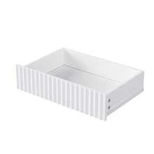 Hallway Wardrobe Kit, Shoe Cabinet, 4 Wardrobe Hooks, Two Drawers And 1 Door, White, 100 Lx35 Wx180 H Cm - White - View 9