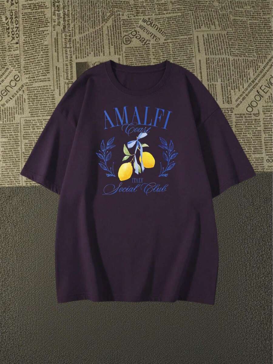 Camisa Camiseta Algodão Premiun Amalfi Exclusiva 2026 - Roxo - Visão 1