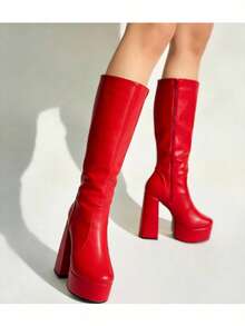 Women Ankle Boots & Booties - Red - View 4