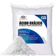 Ácido Oxálico 5 Kg Para Limpieza Y Abrillantado De Pisos Producto Para Uso Técnico En Mantenimiento Y Tratamiento De Superficies Utilizado En Procesos De Limpieza Profunda Y Recuperación De Apariencia En Pisos Y Superficies Minerales Adecuado Para Uso En Hogar Taller Negocio Y Aplicaciones Profesionales Ideal Para Trabajos De Limpieza En Pisos De Concreto Terrazo Cantera Piedra Natural Y Superficies Resistentes Utilizado En Procesos De Mantenimiento Restauración Y Preparación De Superficies Antes De Tratamientos Posteriores Recomendado Para Personal Con Experiencia En Limpieza Técnica Uso Profesional Y Comercial En Talleres Empresas De Limpieza Servicios De Mantenimiento Y Operaciones De Mayor Volumen Presentación 5 Kg Ideal Para Uso Frecuente Procesos Continuos Y Trabajos De Alto Consumo - En polvo - Ver 5