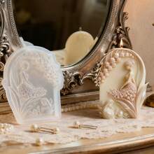 Lily Of The Valley Fragrance Candle Silicone Mold, DIY Angel Shaped 3D Stereoscopic Mold Handmade Candle Silicone Mold - GP676-1 - View 4