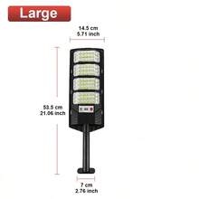 2025 100,000流明超亮太阳能LED灯，500W/300W/200W户外太阳能壁灯，带运动传感器，太阳能花园灯 - 黑色 - 查看 14