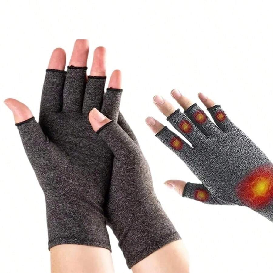 1 đôi găng tay nén hỗ trợ điều trị viêm khớp, có đệm cổ tay, giúp giảm đau khớp cho cả nam và nữ, găng tay nén trị liệu hỗ trợ bàn tay. - Nhiều màu - Xem 1