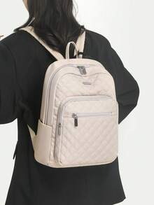 Multifunctional City Backpack | Interpreting The Aesthetics Of All-Weather Commuting, Unlocking Absolute Visual Sovereignty For Daily Life, Business Travel, And Leisure. Equipped With A Comprehensive Three-Mode Matrix: The Entire Series Features A Top Handle/Adjustable Wide Thick Padded Shoulder Straps - Multicolor - View 9