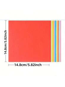 100/200pcs Rich Handmade Paper Set, 10 Different Colors, Excellent For Origami, Arts & Crafts, Office Supplies, Scrapbooking, Sewing, Paper Crafting Tools - Premium Paper Materials.,School Supplies,Back To School - one-size - View 3