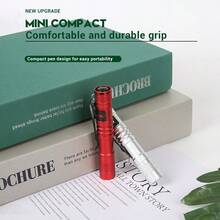 迷你便携式电池供电笔形手电筒，铝合金材质，可使用1节或2节AAA电池 - 小手電筒 - 查看 4