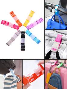可调节旅行行李带（带挂钩）、便携式行李箱绑带、行李固定带、行李配件、户外旅行必备品 - 彩色 - 查看 10